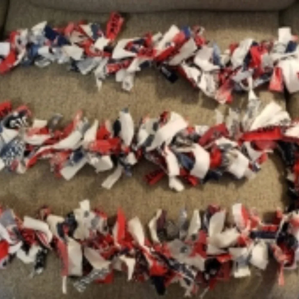 NFL Christmas- Garland -Holiday 8 foot Hand Crafted Multicolored